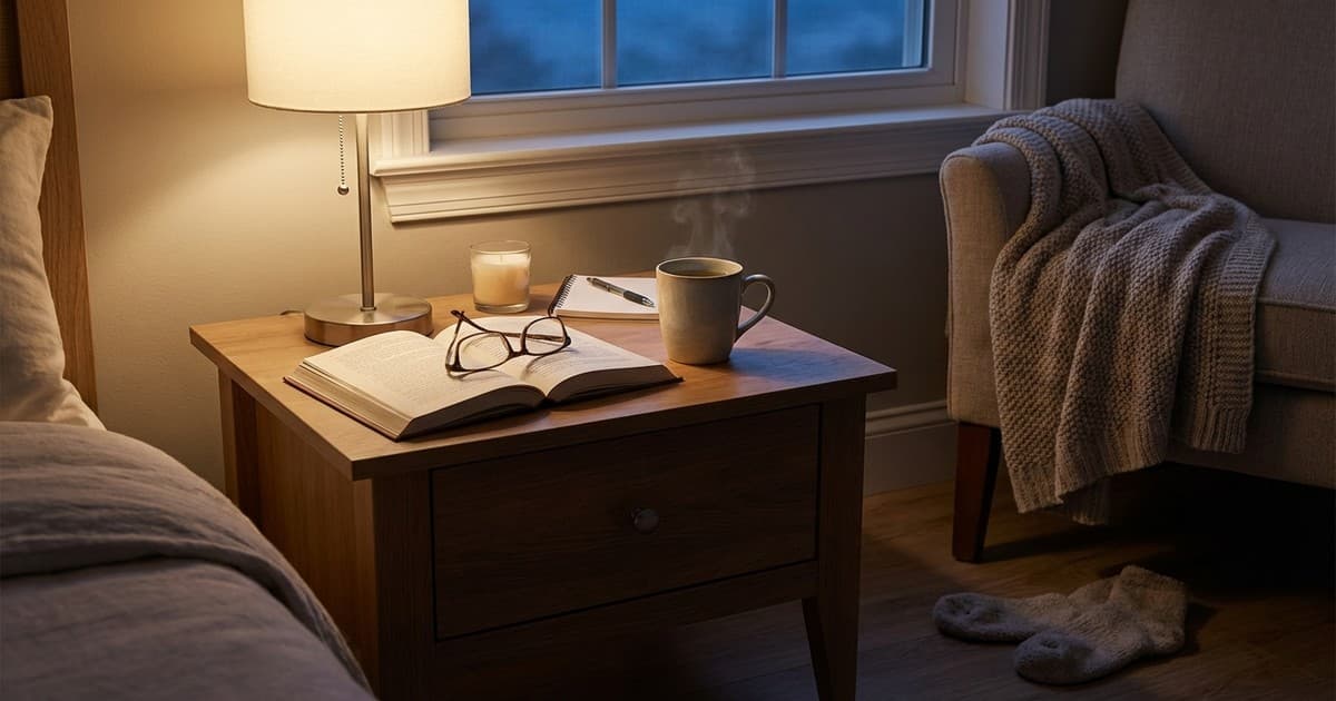 Simple evening routines for better sleep focus on light and temperature
