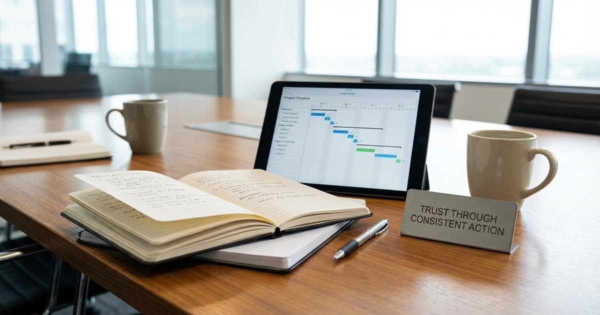 Predictable actions and dialogue drive organizational trust