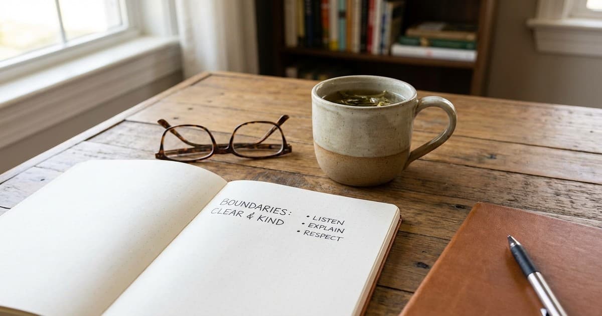 Consistent communication builds healthy boundaries without friction